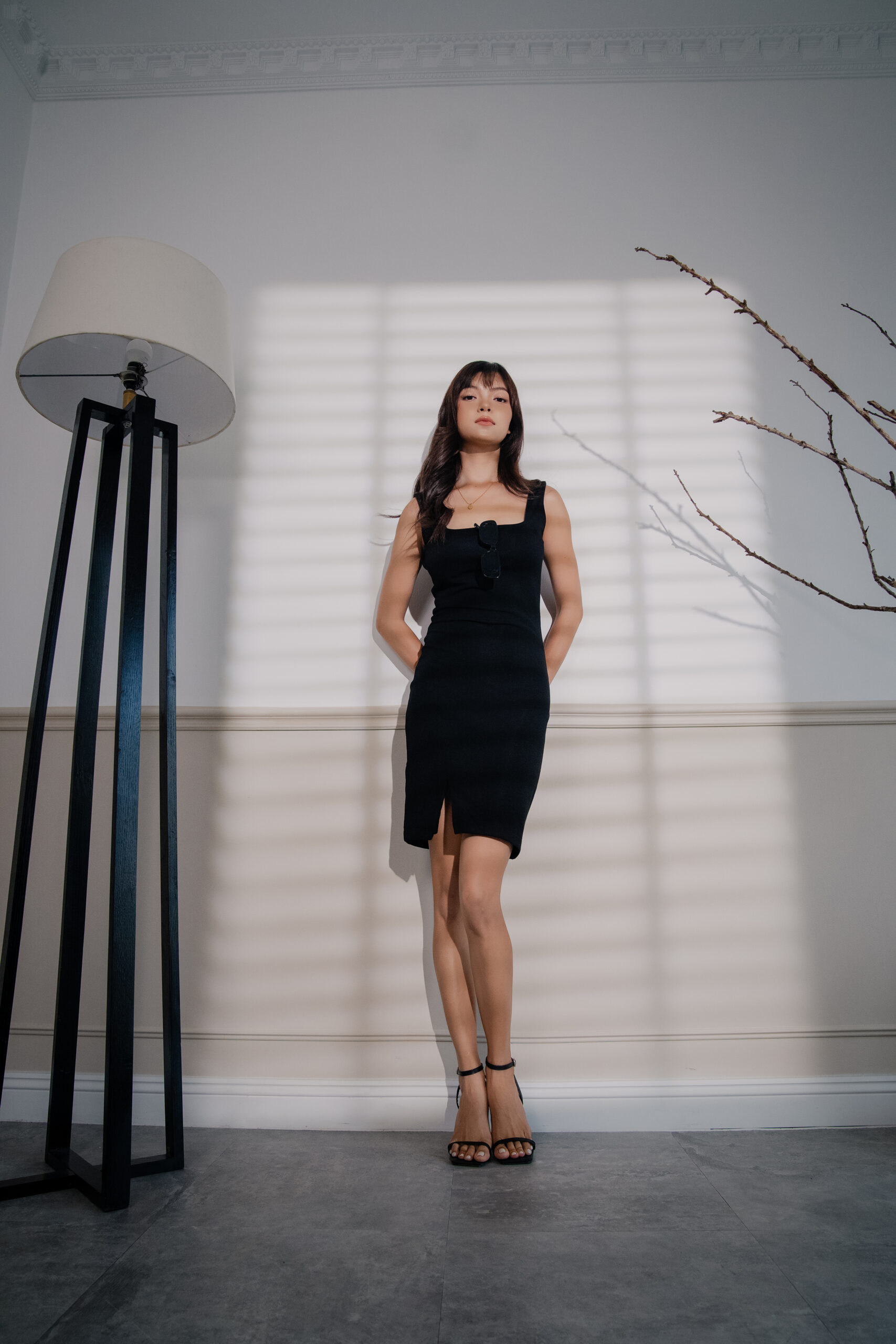 Wide-Strap Bodycon Dress