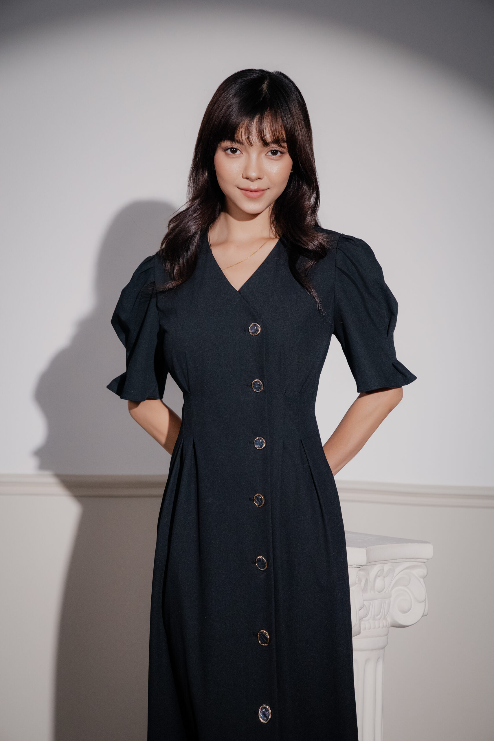 Catherine Midi Dress | Ivory