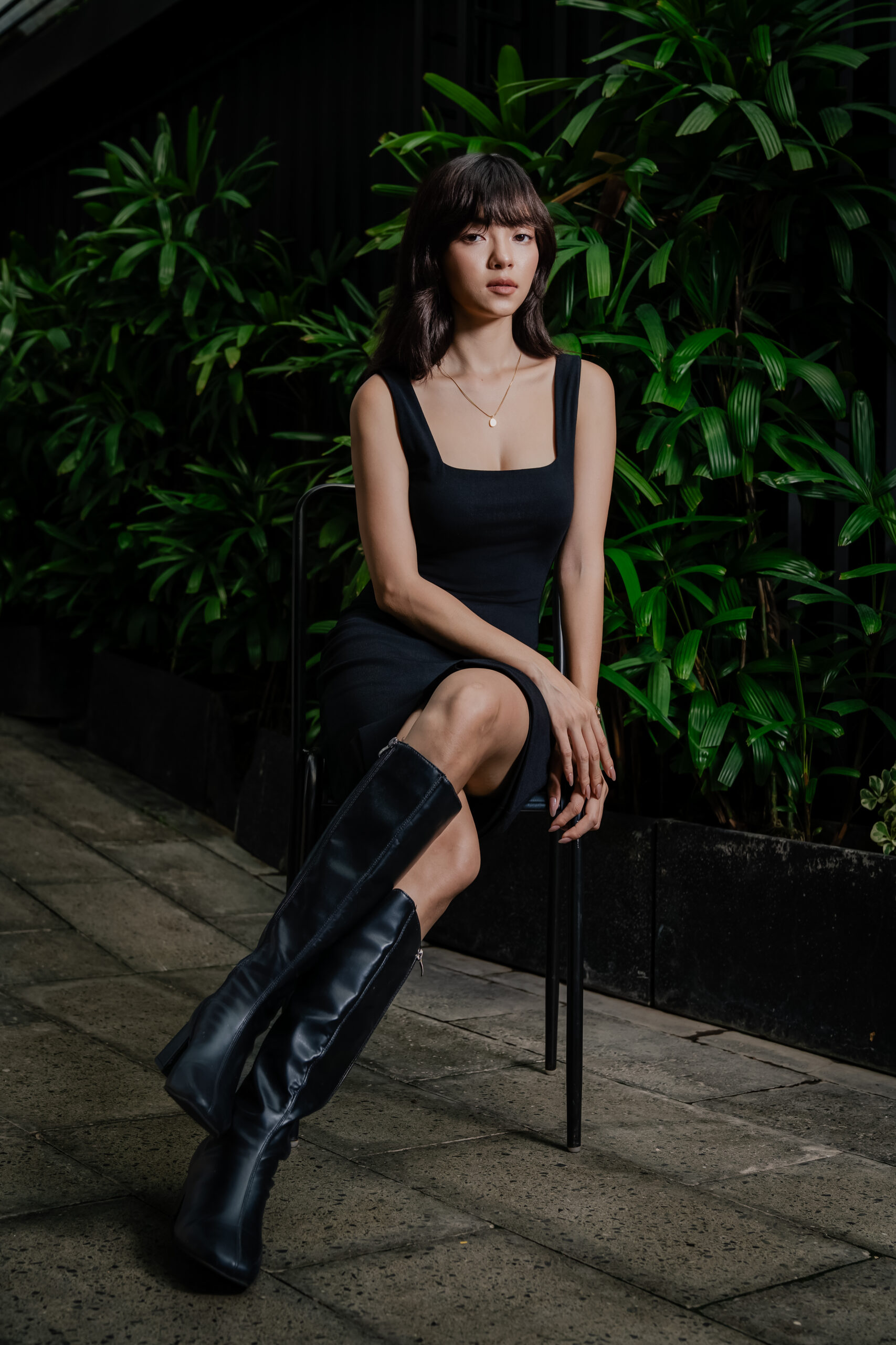 Wide-Strap Bodycon Dress