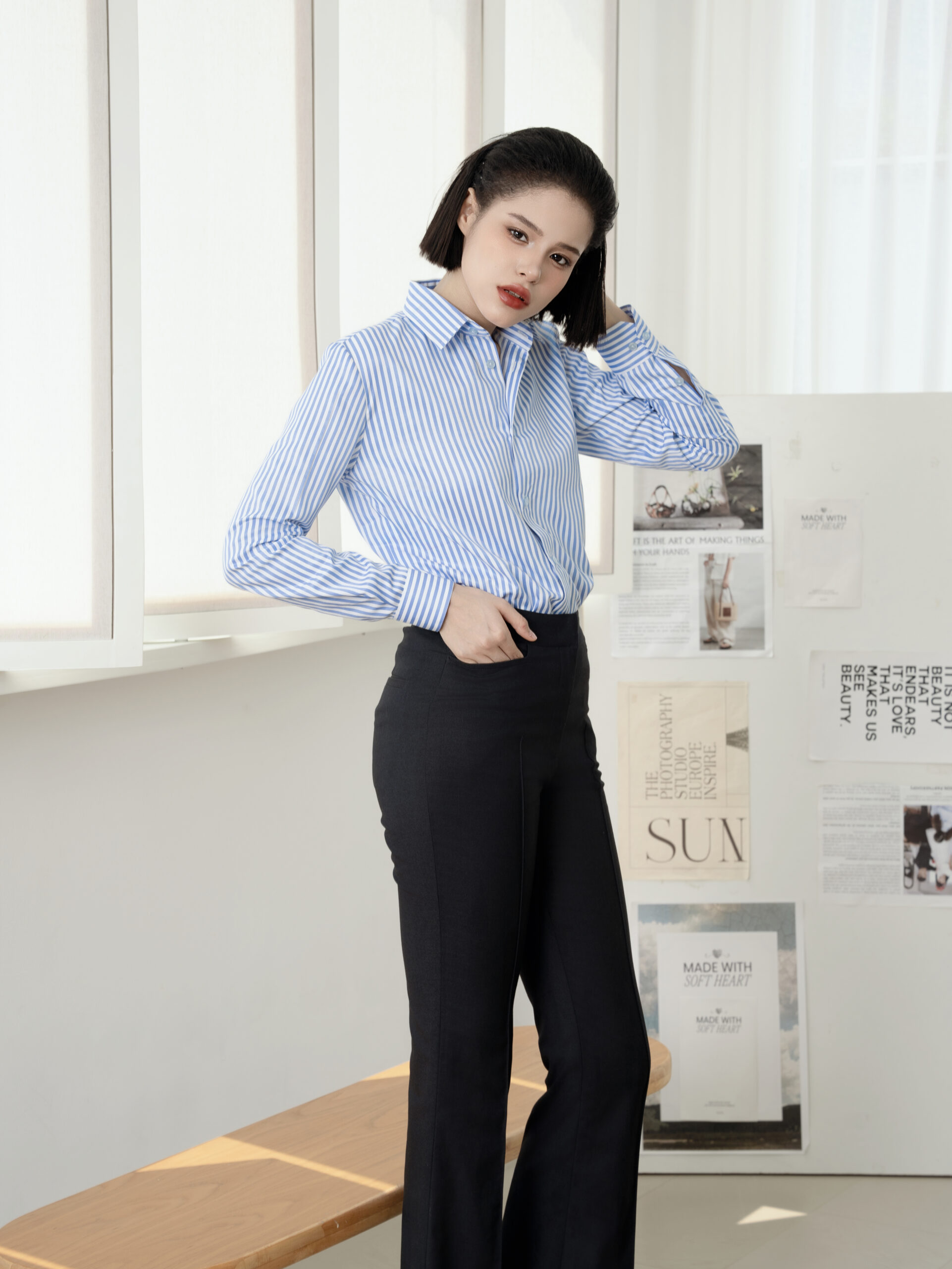 Bengal Striped Blouse | Blue